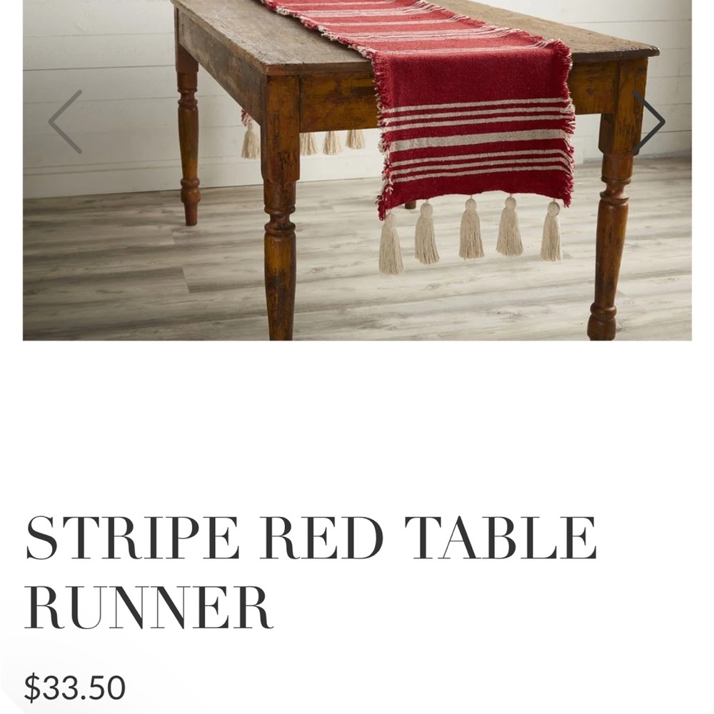 Christmas Table Runner | Mud Pie